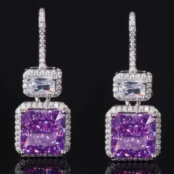 14k 4ct Kunzite Earrings - Picture 5 of 7